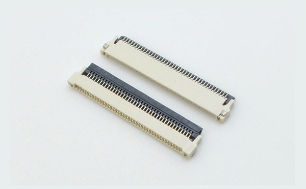 fpc生产连接器厂家-0.5mm fpc 连接器后锁fpc连接器-91色蝌蚪