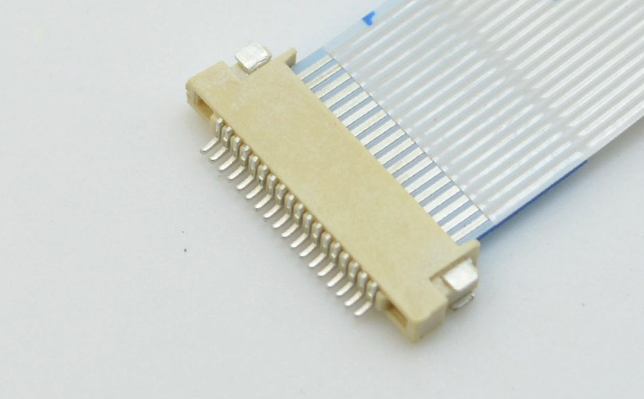 fpc连接器前锁-0.5mm fpc 连接器fpc连接器双面-91色蝌蚪