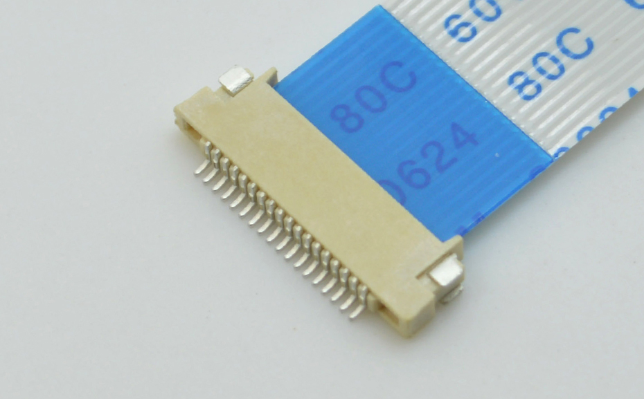 fpc连接器前锁-0.5mm fpc 连接器fpc连接器双面-91色蝌蚪