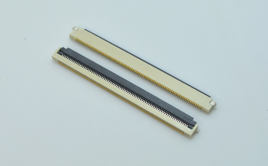 fpc50排线连接器尺寸-0.5mm fpc 连接器fpc 翻盖连接器-91色蝌蚪