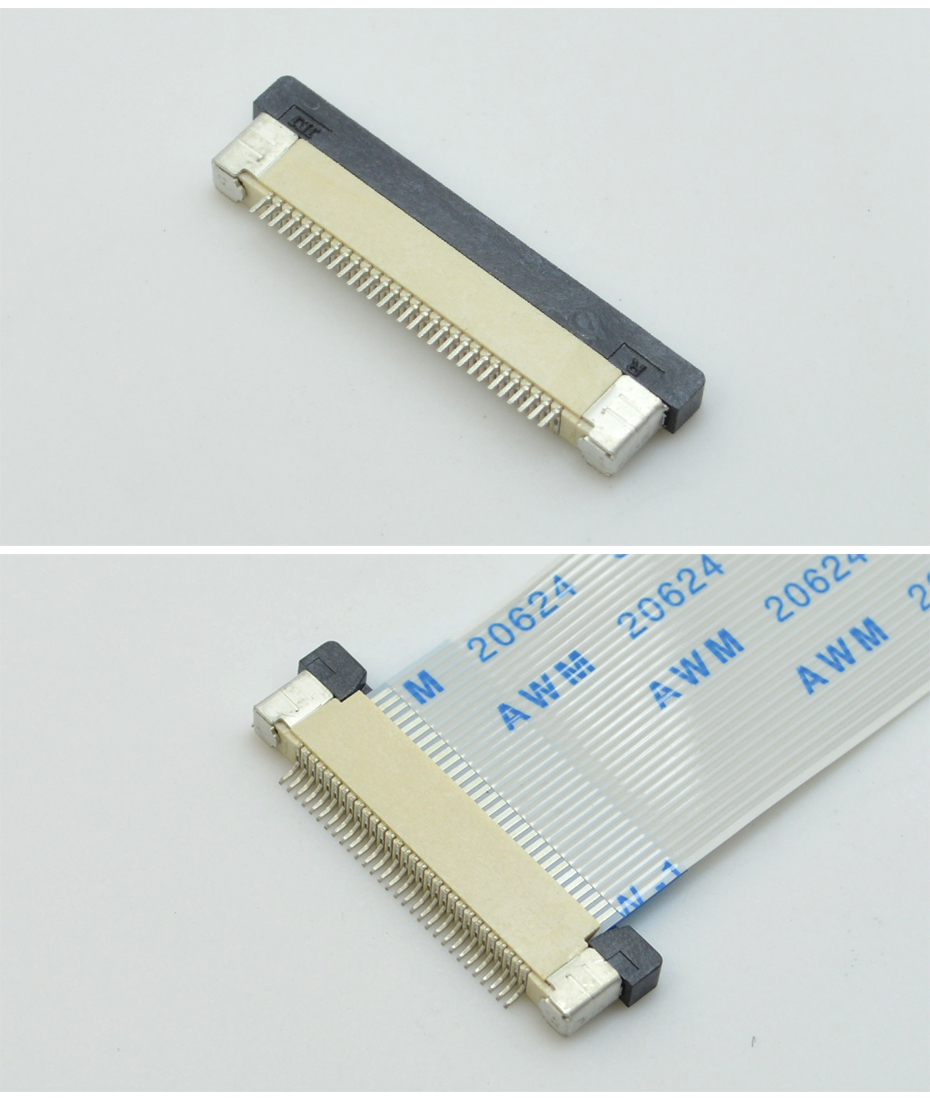 fpc连接器抽屉式-fpc连接器6p-上接fpc连接器-91色蝌蚪
