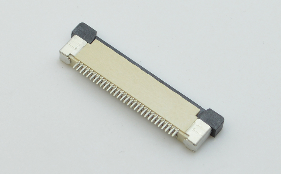 FFC/FPC插座排线插座0.5间距40P/42P/45P/50P/54P/60Pin下接H2.0,91色蝌蚪