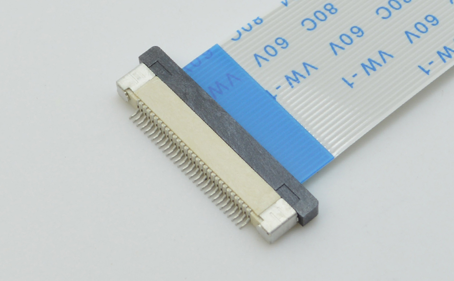 FFC/FPC插座排线插座0.5间距40P/42P/45P/50P/54P/60Pin下接H2.0,91色蝌蚪