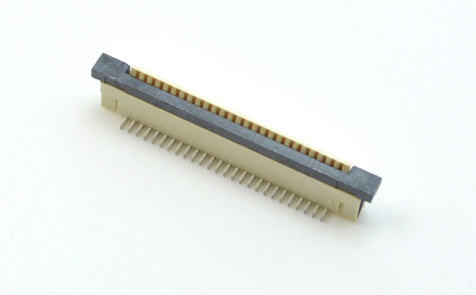fpc连接器pcb封装1mm-fpc 36连接器-fpc带扣连接器-91色蝌蚪
