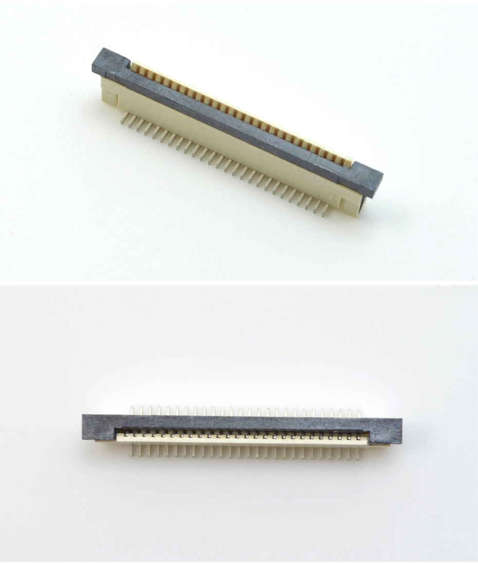 fpc连接器pcb封装1mm-fpc 36连接器-fpc带扣连接器-91色蝌蚪