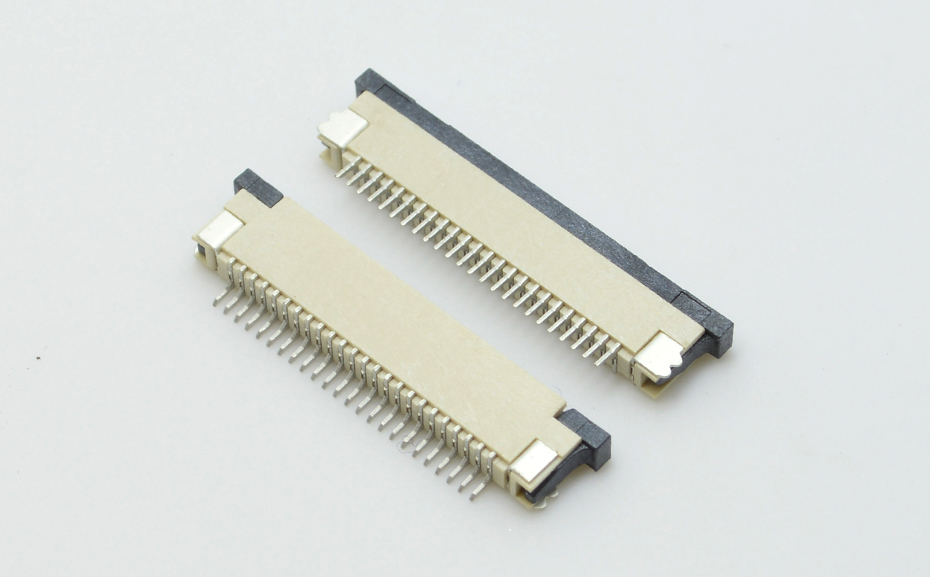 fpc连接器 厂家-0.8mm fpc连接器fpc连接器上接-91色蝌蚪