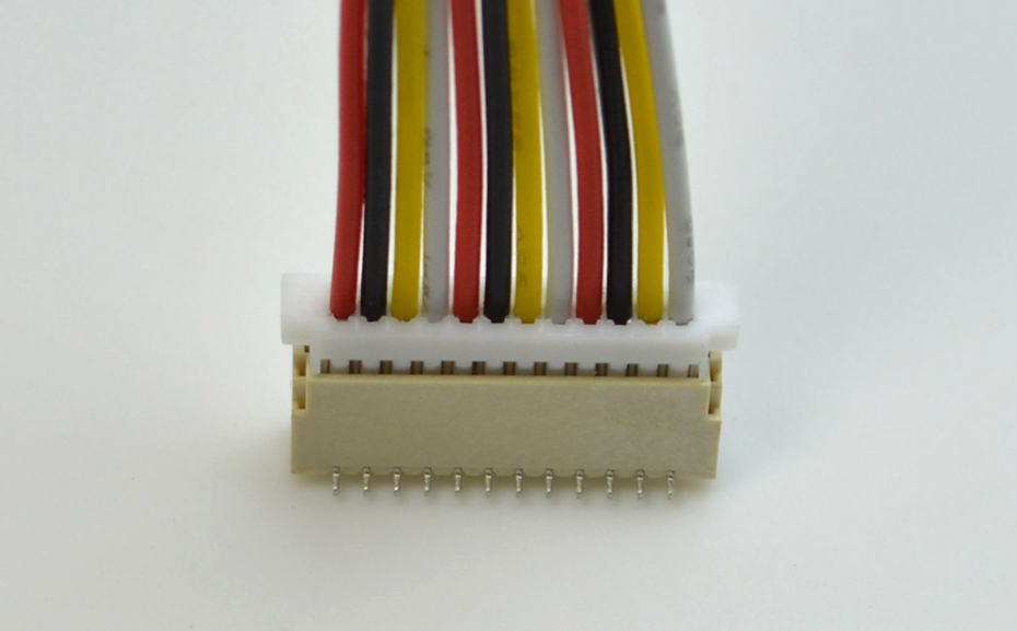 SH1.0-14P立式贴片针座 1.0MM间距 线对板立贴条形插座连接器SMT,91色蝌蚪