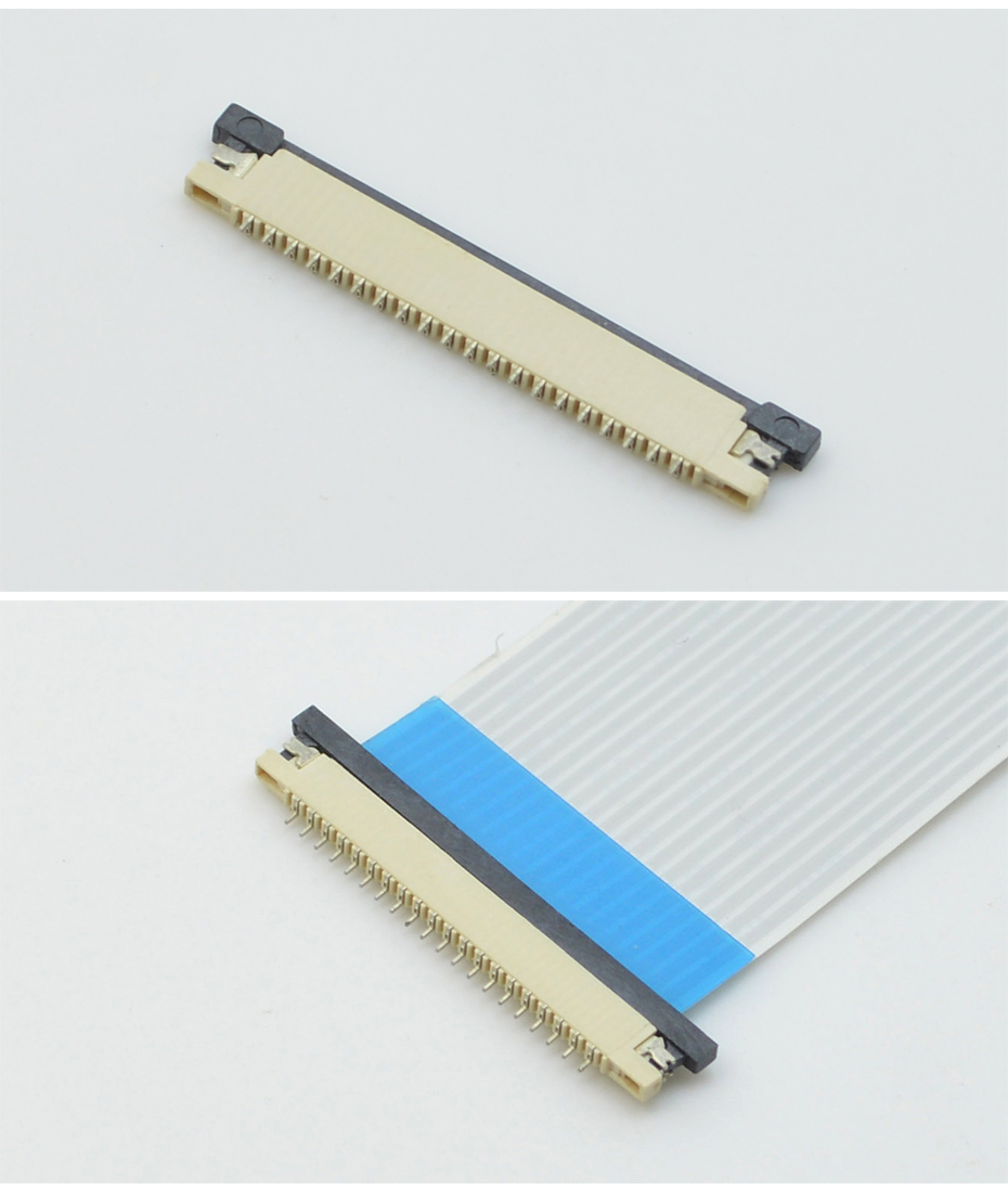 江苏ffc/fpc连接器-1.0 间距 fpc连接器fpc连接器 下接-91色蝌蚪
