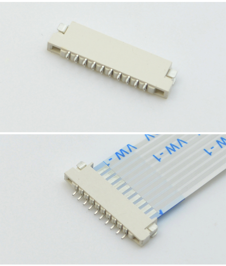fpc连接器1.0 封装-fpc ffc连接器 1.0fpc连接器上下双接-91色蝌蚪
