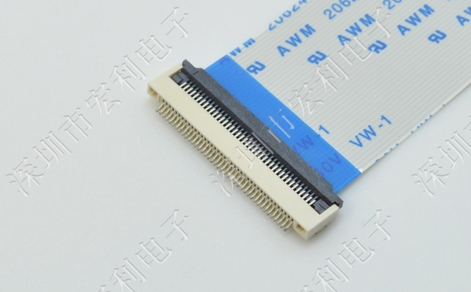 【91色蝌蚪电子】FFC/小蝌蚪视频在线观看 间距0.5mm H2.0 49P下接软排线插座