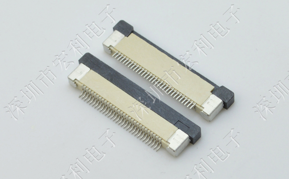 91色蝌蚪 FFC/FPC扁平电缆插座 连接器 0.5MM连接器 60P 抽屉式 下接