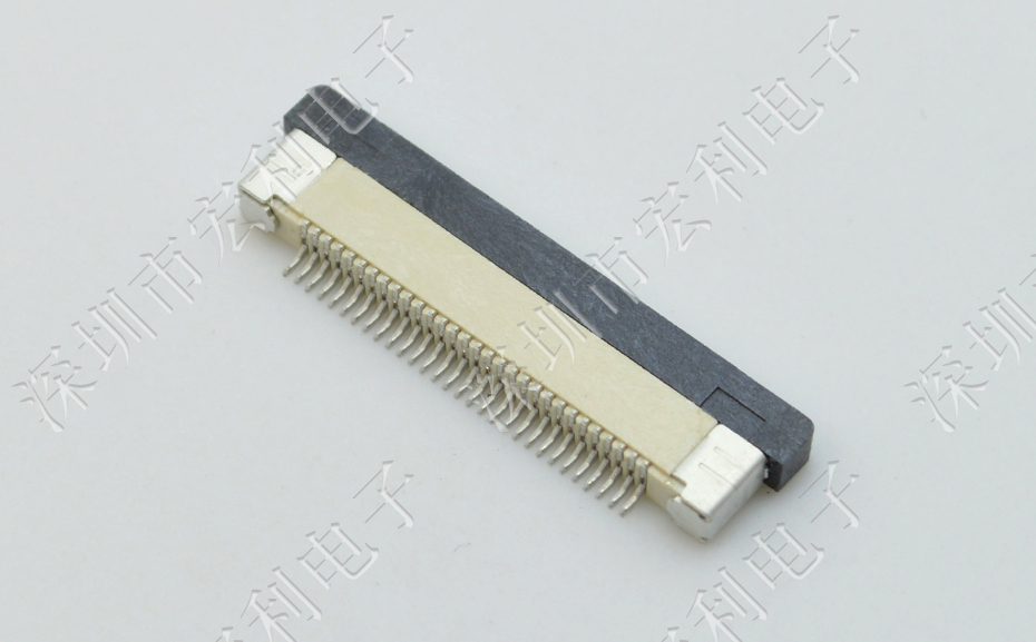 91色蝌蚪 FFC/FPC扁平电缆插座 连接器 0.5MM连接器 60P 抽屉式 下接