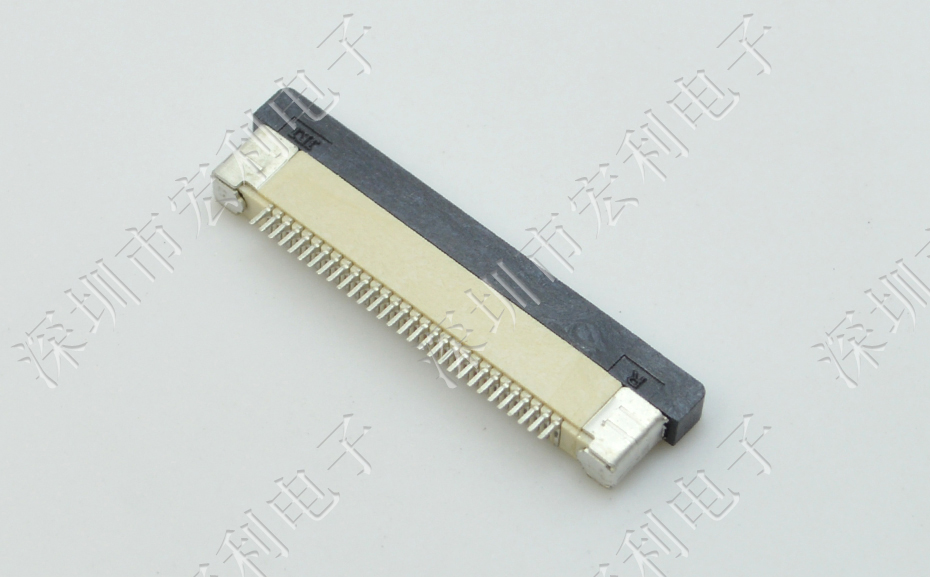 FFC/小蝌蚪视频在线观看 28p 28pin 0.5mm间距 FPC座 抽屉式上接 排线插座