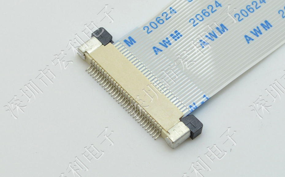 FFC/小蝌蚪视频在线观看 28p 28pin 0.5mm间距 FPC座 抽屉式上接 排线插座