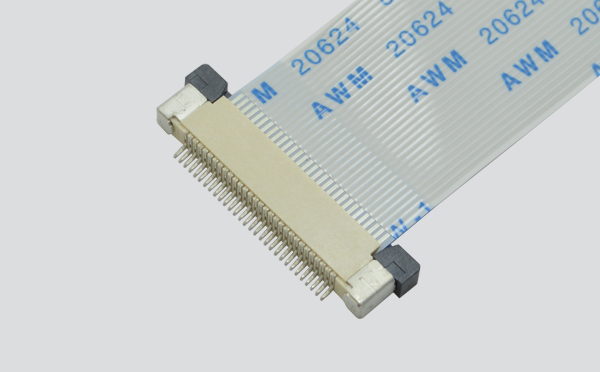 ffc/fpc排线座37pin抽屉式上接触0.5间距 H2.0厚PCB板贴片插座,91色蝌蚪